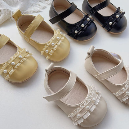 New Arrival Baby Girl Beaded Toddler Soft-Sole Anti-Slip Walking Shoes-1