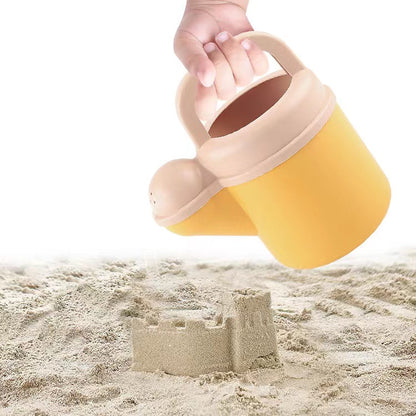 Children’s Beach Toy Wheat Straw Beach Bucket Set With Sand Sand Dredging Tools Outdoor Toy-3