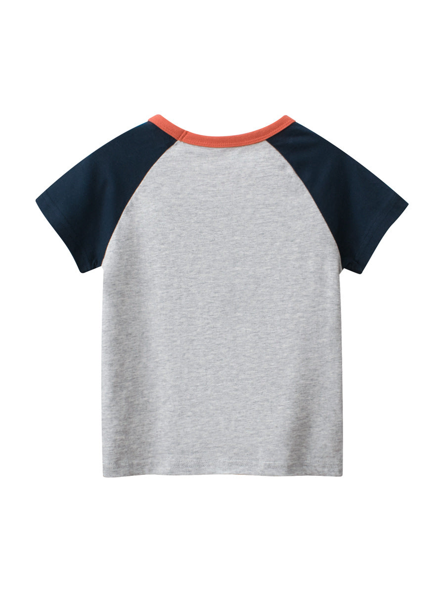 Teddy Bear Logo Girls’ T-Shirt In European And American Style For Summer-1