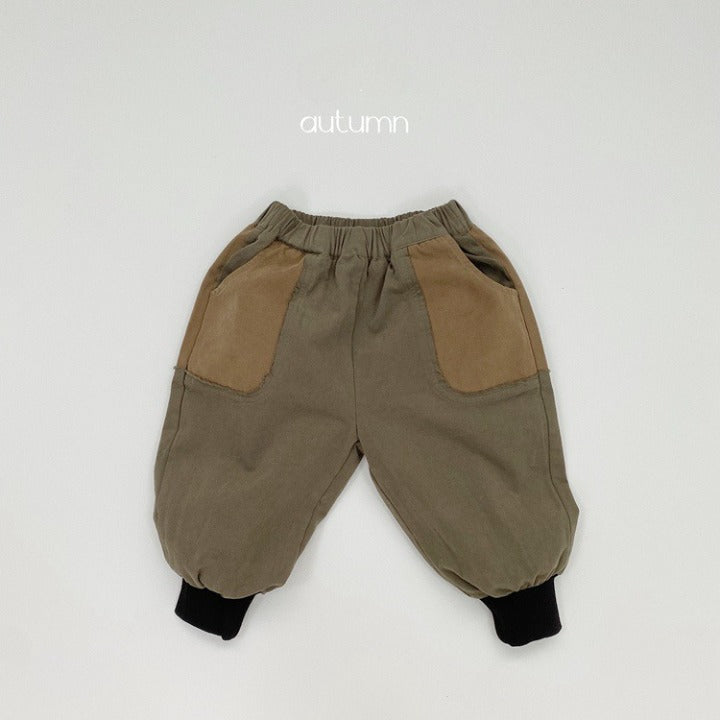 Baby Color Matching Pattern Lantern Trousers Casual Style Pants-2