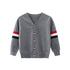 Boys Strips Button-Front Cardigans In Spring-1