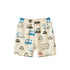 Baby Boy Cars Print Pattern Breathable Home Clothes Shorts-1