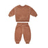 Baby 1pcs Solid Color Soft Cotton Hoodie Combo Trousers Autumn Outfit Sets-1