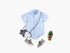 Baby Boy Solid Color Buttoned Shirt With Pockets Short Sleeve Onesies Online In Summer-1