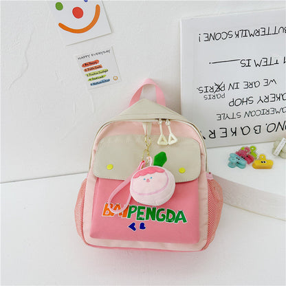 Baby Cute Print Pattern School Bags Backpack-1