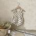 Baby Girl Dot Pattern Sling Onesie & Dress In Summer-1