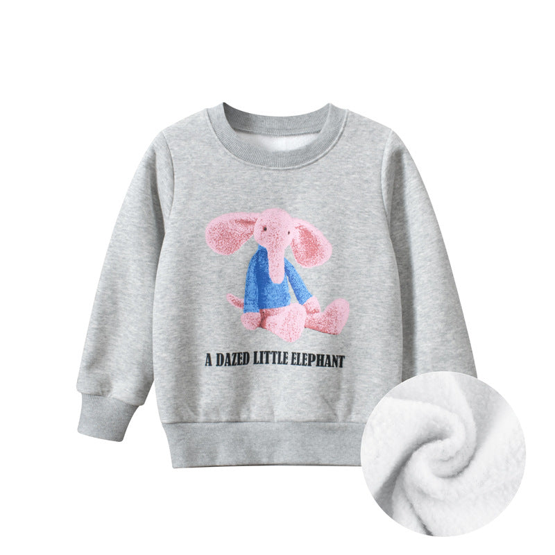 Baby Girl Cartoon Animal Graphic Quality Korean Style Hoodie-1