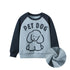 Baby Boy Kids Pet Dog Cartoon Crew Neck Long Sleeve Fleece Knitwear Pullover-0