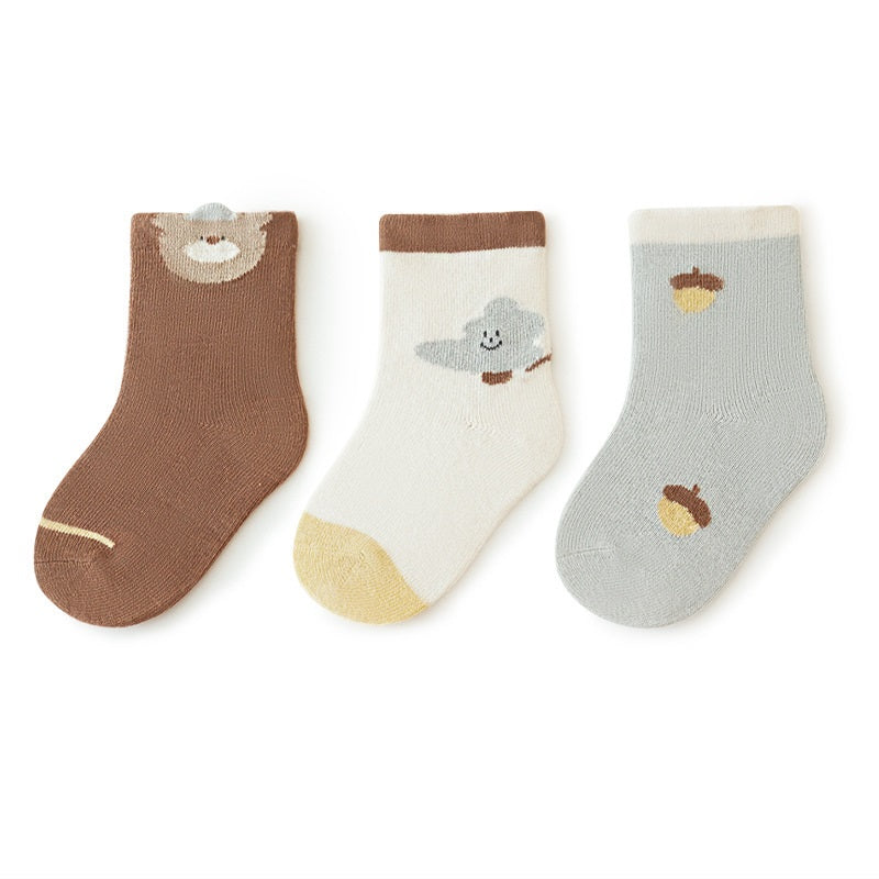 Baby Unisex Breathable Comfy Cartoon Socks Set-2