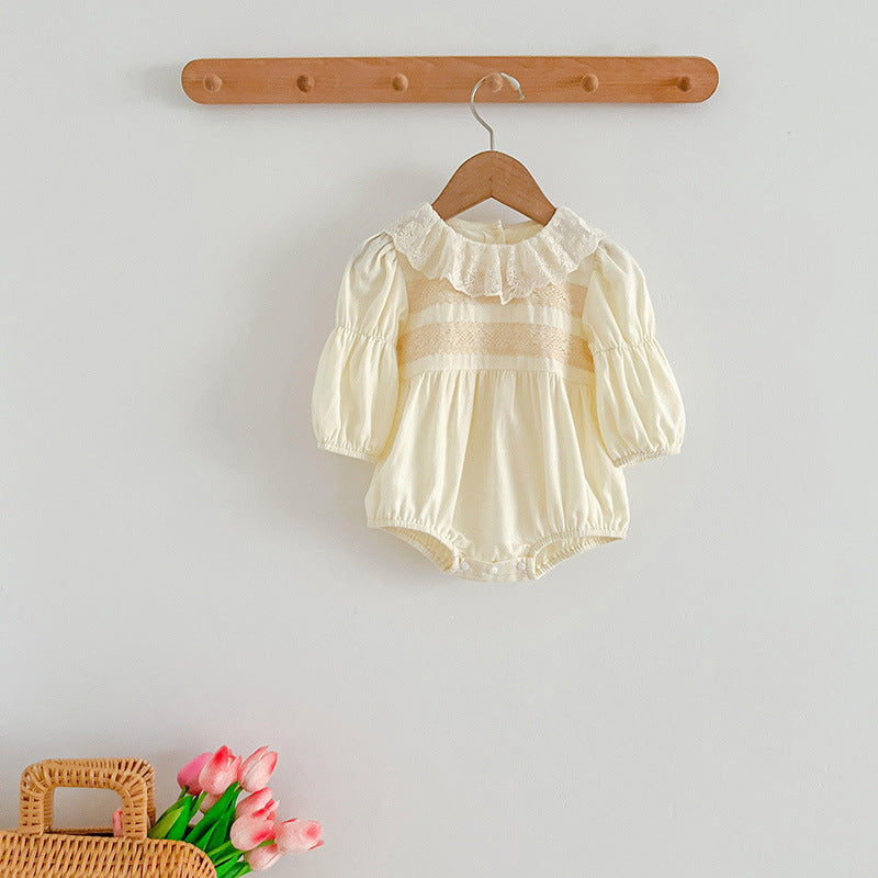 Sweet Style Mesh Collar Onesies &amp; Dress-1