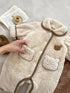 Infant Baby Lovely Little Bear Warmful Pajamas Romper In Winter-2