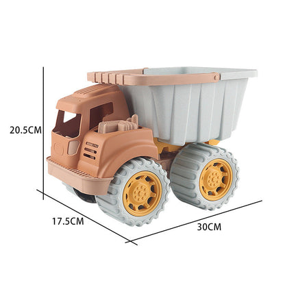 Children’s Wheat Straw Medium Beach Simulation Construction Vehicle Toy-2