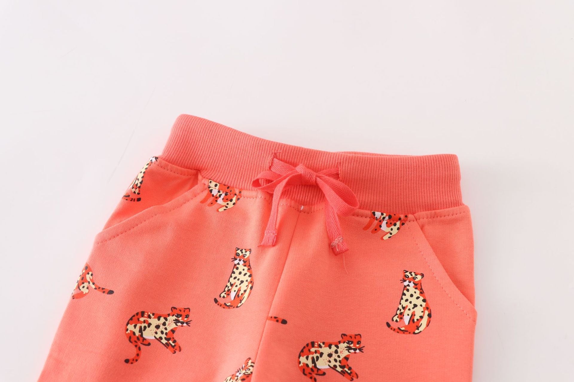 Baby Boy Cartoon Animal Pattern Soft Cotton Trousers-2