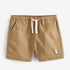 Boys Solid Soft Cotton Casual Style Shorts With Dog Logo-1