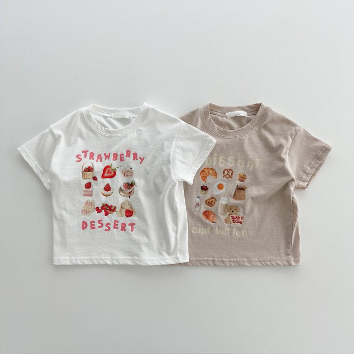 Rabbit Style Print Pattern Round Neck T-Shirt &amp; Onesies-2