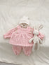 Winter Baby Girls Thick Thermal Long Sleeve Dress Design Sweater And Pants Two Pieces Sets-2