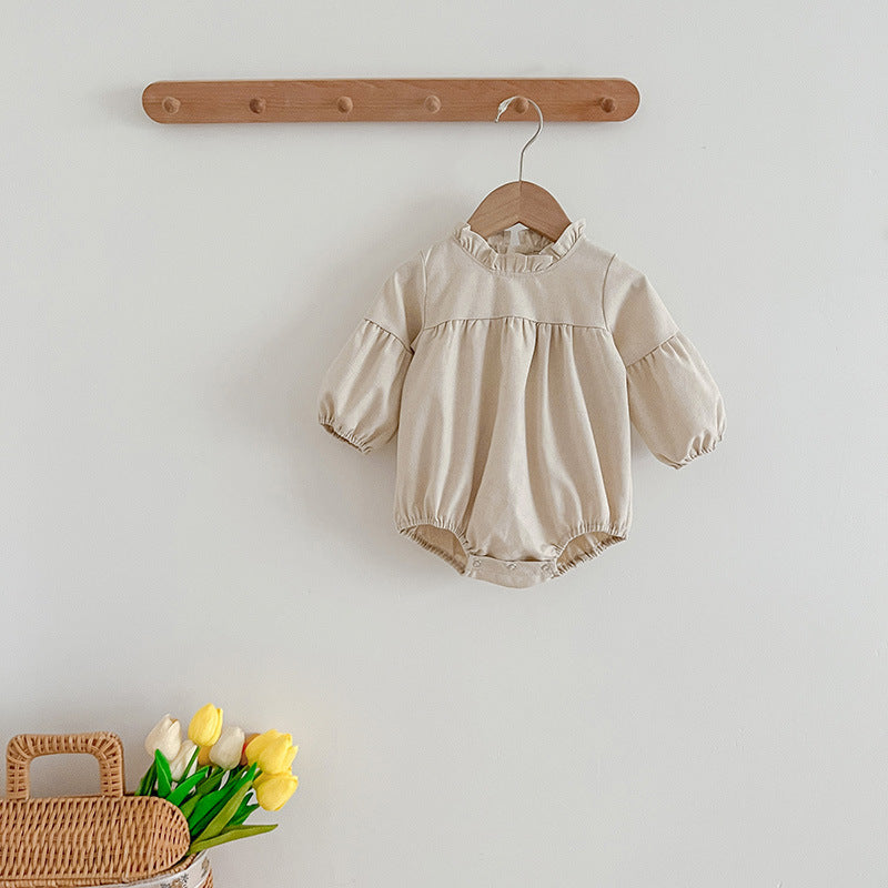 Solid Color Fashion Simple Style Dress &amp; Onesie-1