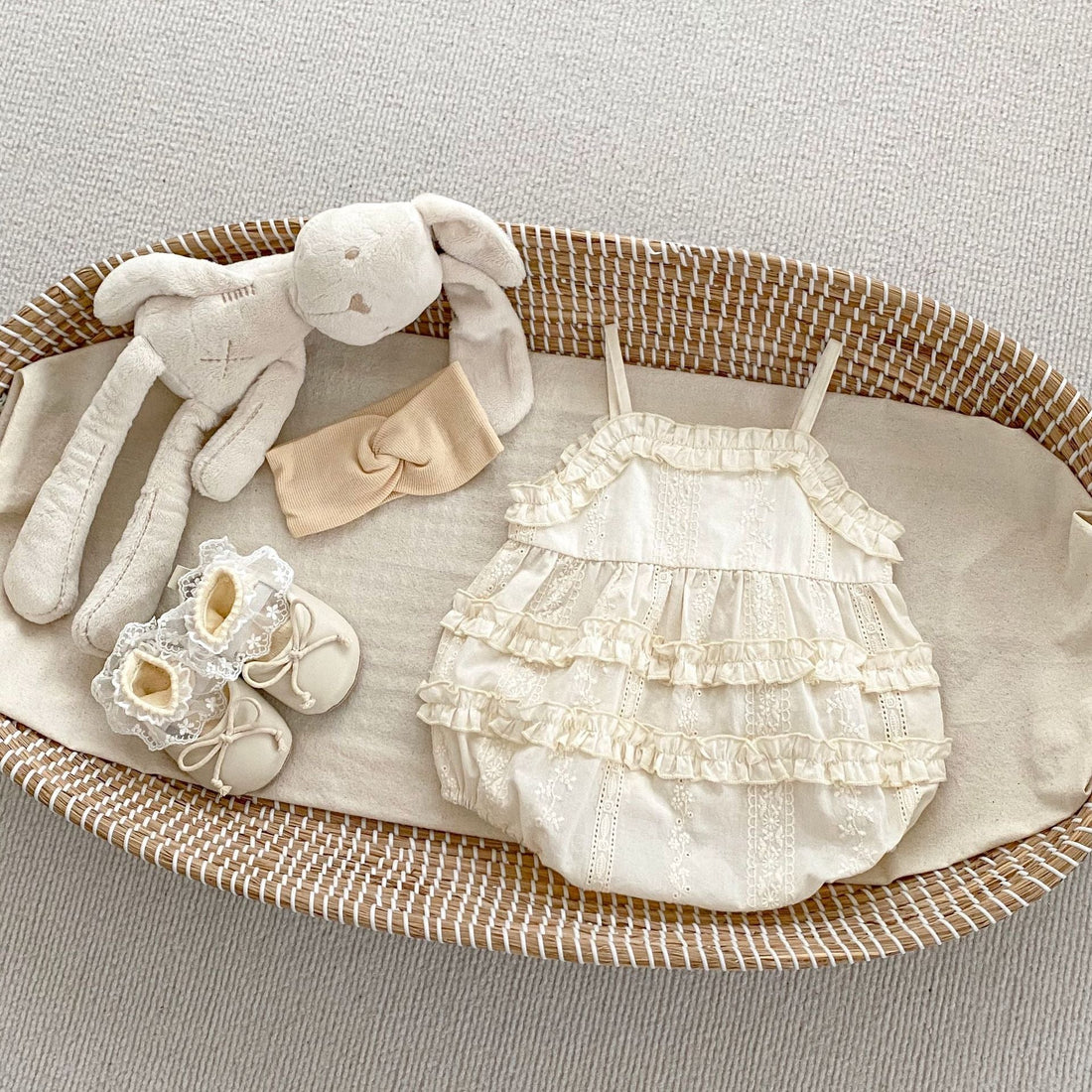 New Arrival Summer Baby Kids Girls Flowers Embroidery Hollow Out Sleeveless Strap Onesies-1