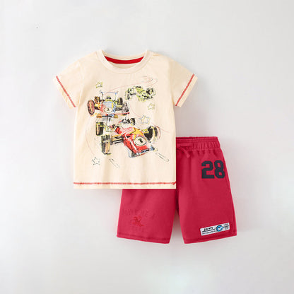 Baby Boy Print Pattern Casual 2023 Fashion Clothing Sets-1