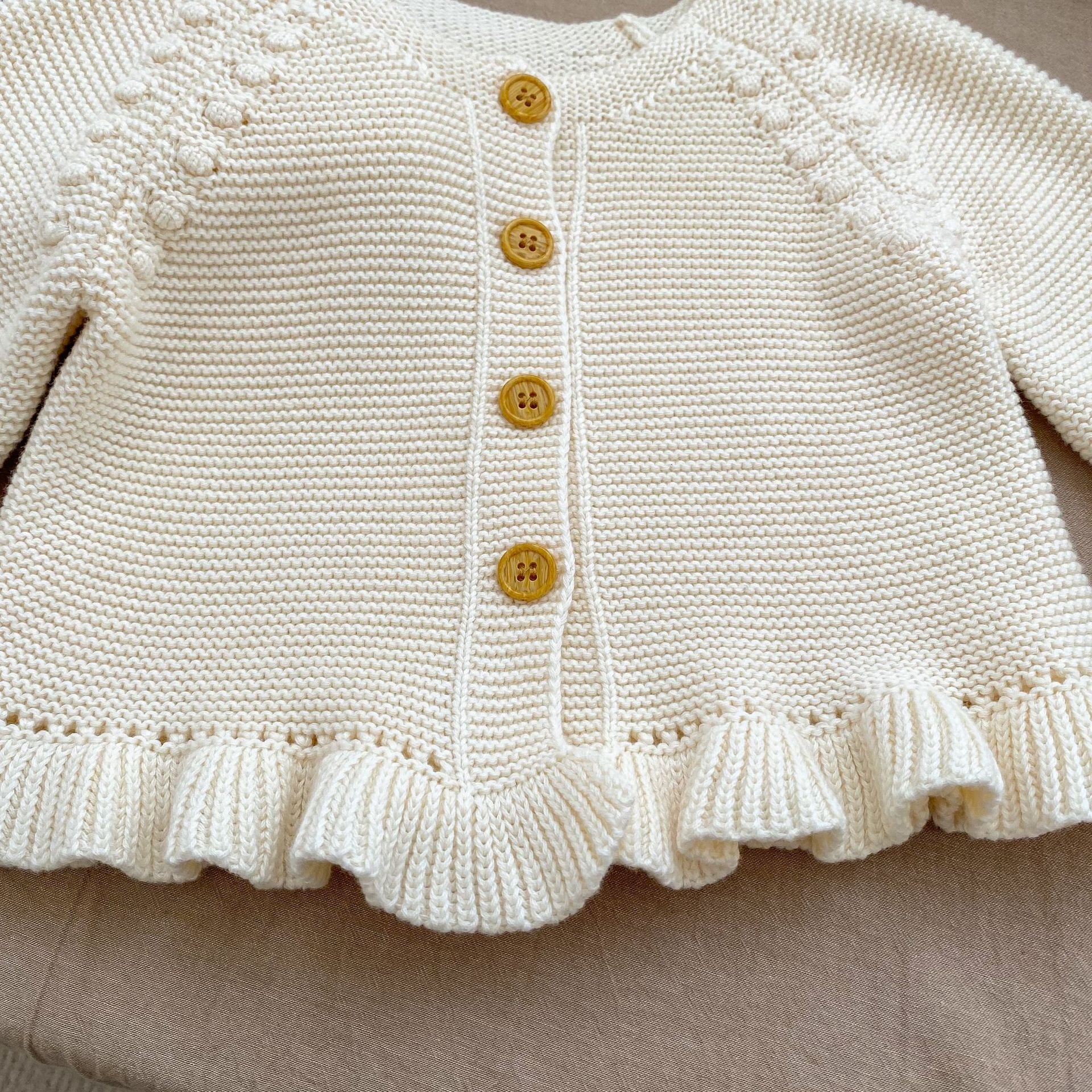 Infant Baby Girl In New Autumn Long-Sleeved Cardigan-2