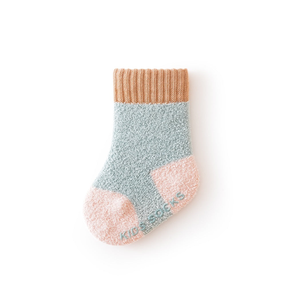 Winter Baby Unisex Breathable Comfy Patchwork Antiskid Socks-2