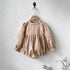 Baby Girl Solid Color Jacquard Embroidery Fashion Dress&Onesie-3