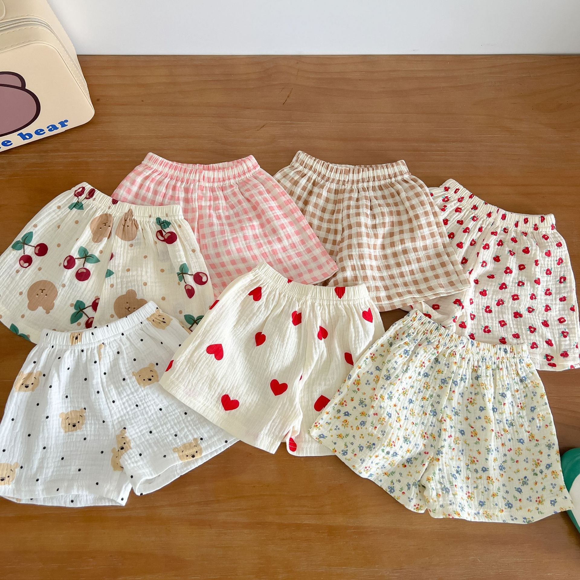 Baby Print Pattern T-Shirt Combo Shorts In Summer Sets-2