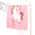 Baby Children’s Unicorn Pattern Contrast Design Air Conditioner Blanket-2