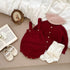 Handmade Knitted Cardigan With Onesies Sets-2