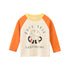 Baby Boys Girls Print Pattern Color Patchwork Design Round Neck Long Sleeved Tops In Spring-2