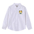 Baby Boy Bear Print Pattern Single Breasted Design Lapel Shirt-1