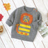 Baby Cartton Lion Emroidered Pattern Pullover Sweater-2