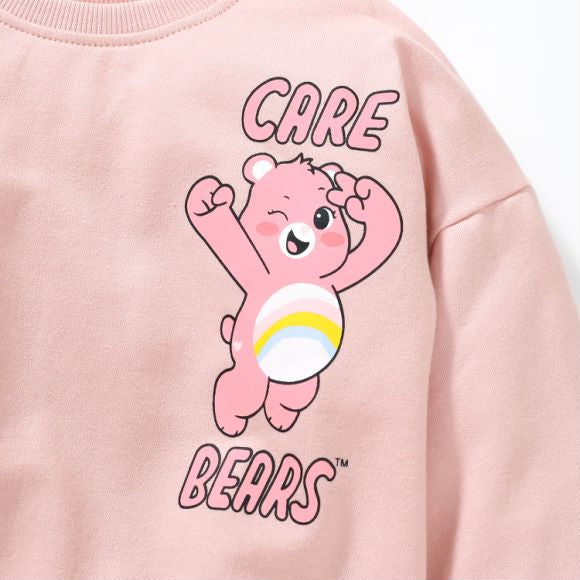 Baby Girl Pink Cartoon Bear Pattern Cotton Hoodie-2