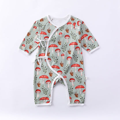 Newborn Autumn Belted Rompers Outfits-2