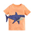 Big Shark Pattern Boys’ T-Shirt In European And American Style For Summer-1