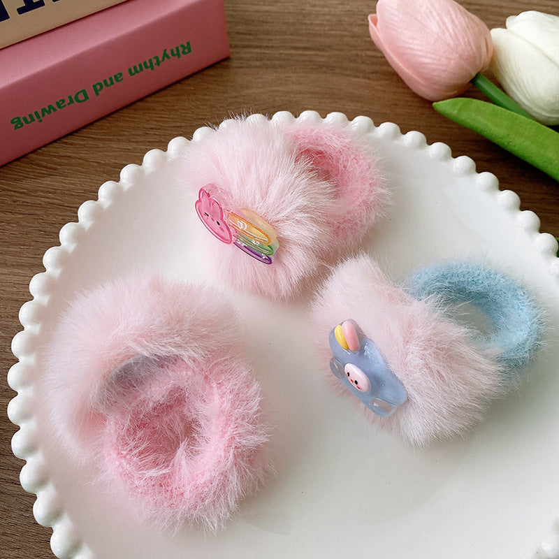 Soft And Sweet Plush Bunny Hairband-2