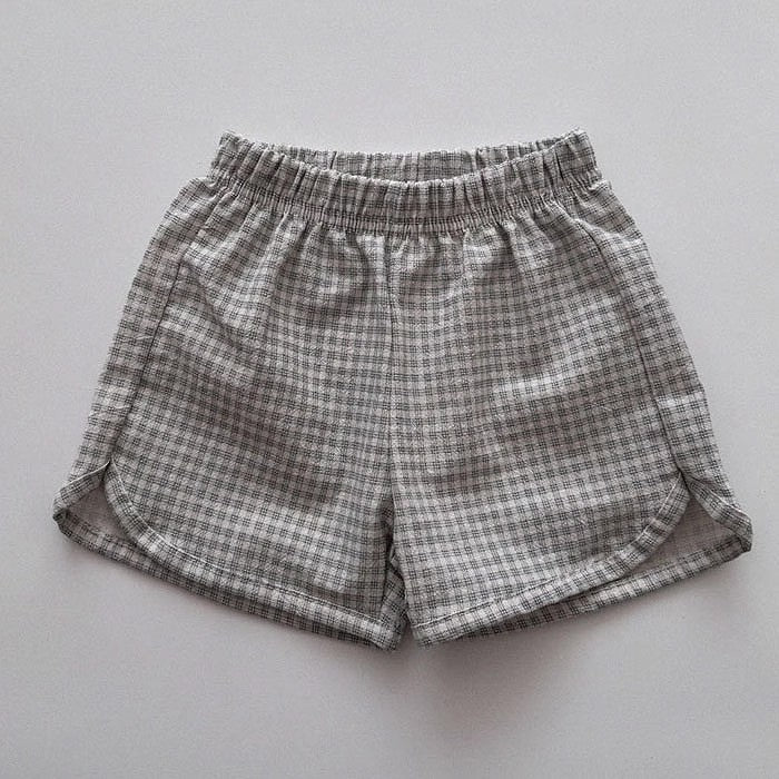 Summer New Arrival Baby Kids Unisex Casual Thin Solid Color Versatile Basic Shorts-2