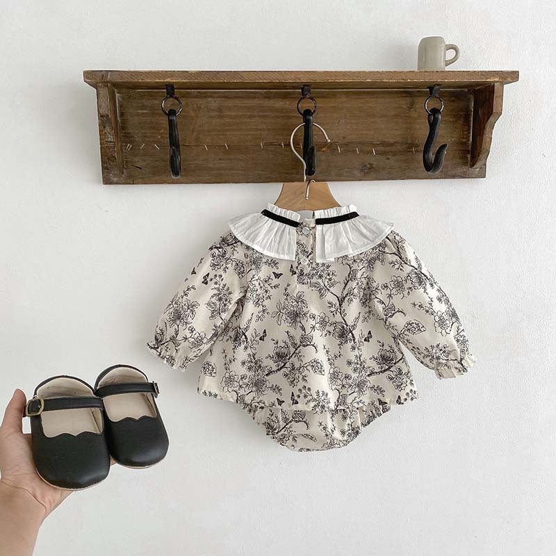 New Arrival For Spring: Floral Painting Pattern Top And Shorts Set-2