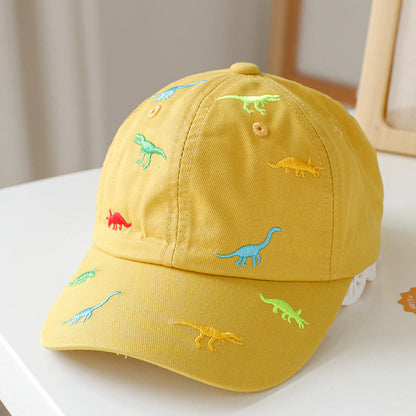 Baby Animal Embroidered Pattern Sunshade Peaked Hats-2