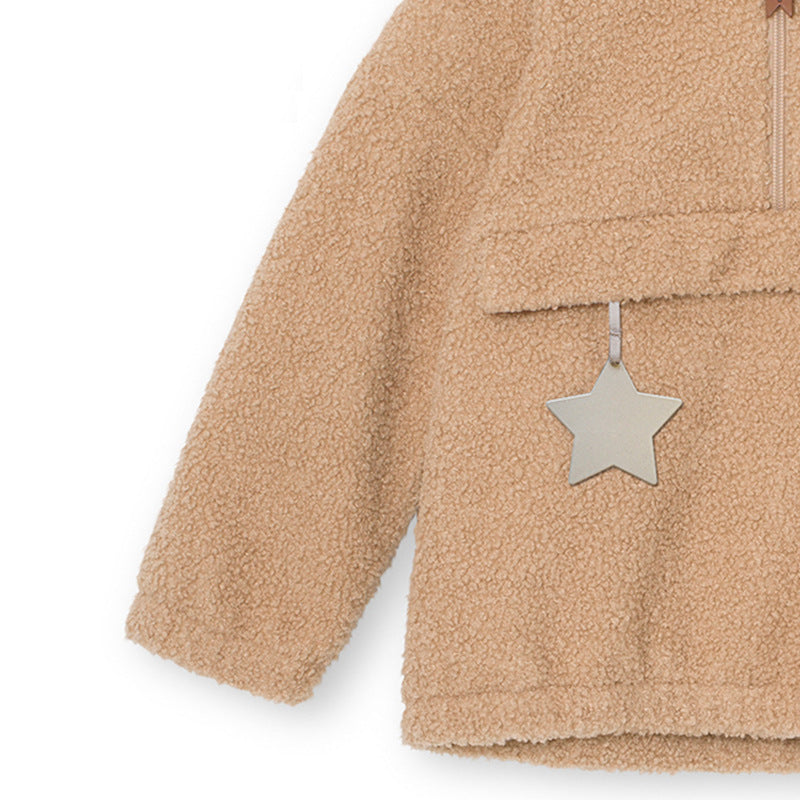 Kids Teddy Pattern Winter Hoodie Coat-3