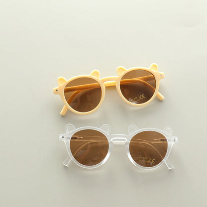 Kids Cute Shaped Design Sun Protection Sunglasses-2