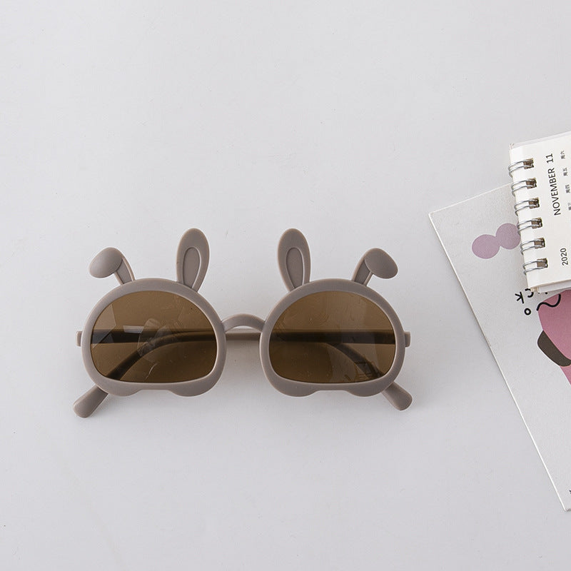 Fashion Bunny Shape Solid Color Sunglasses-2