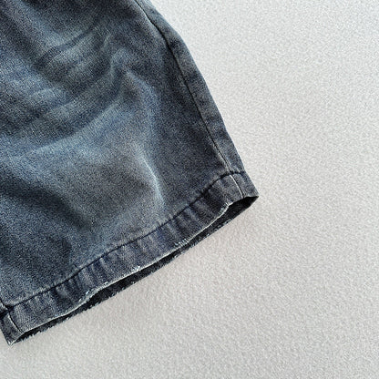 New Summer Style Unisex Street Fashion Cool And Casual Distressed Denim Shorts With A Soft And Thin Fabric-1