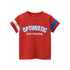 Baby Boy Letters Print Color Matching Design Short-Sleeved Novelty T-Shirt In Summer-2