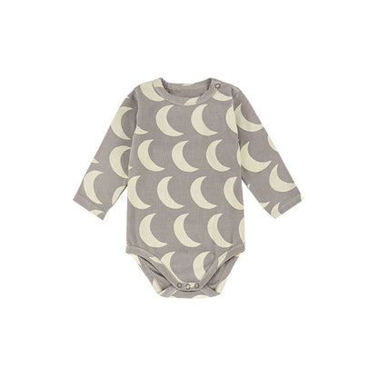 Baby Print Graphic O-Neck Long Sleeve Fashion Onesies-2