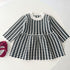 Baby Girl Hounds tooth Pattern Loose Long Sleeve Thickened Dress-2