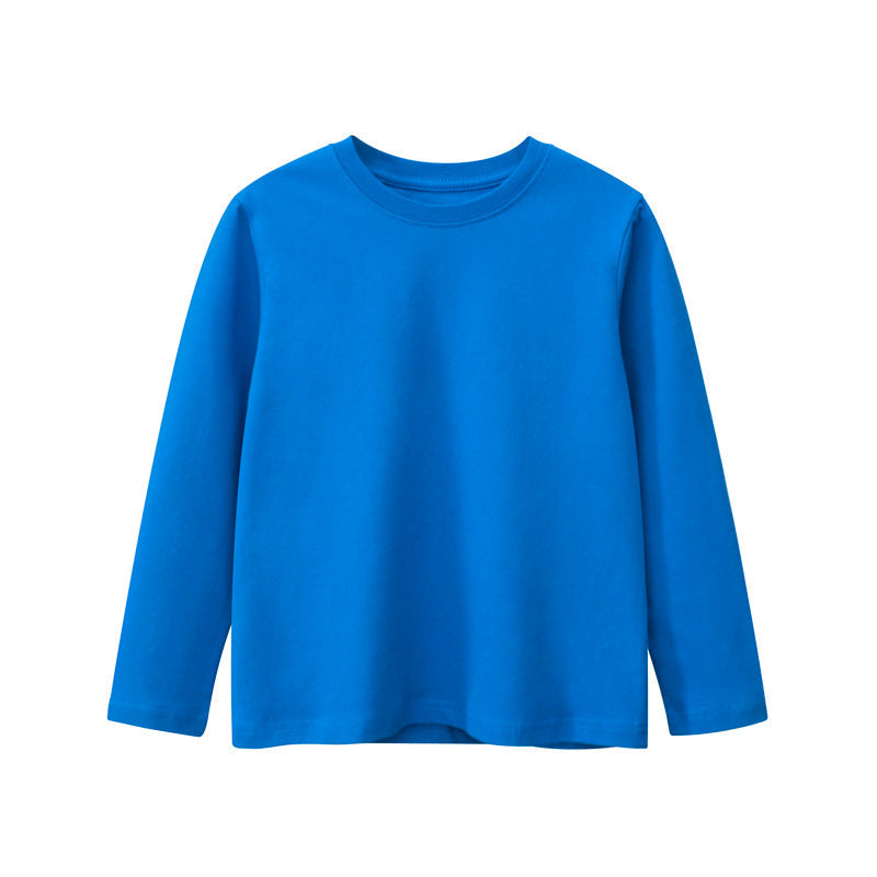 Baby Boy And Girl Solid Color Quality Basic Shirt Tops-2