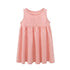 Baby Girls Solid Round Collar Design Sleeveless Dress In Summer-2