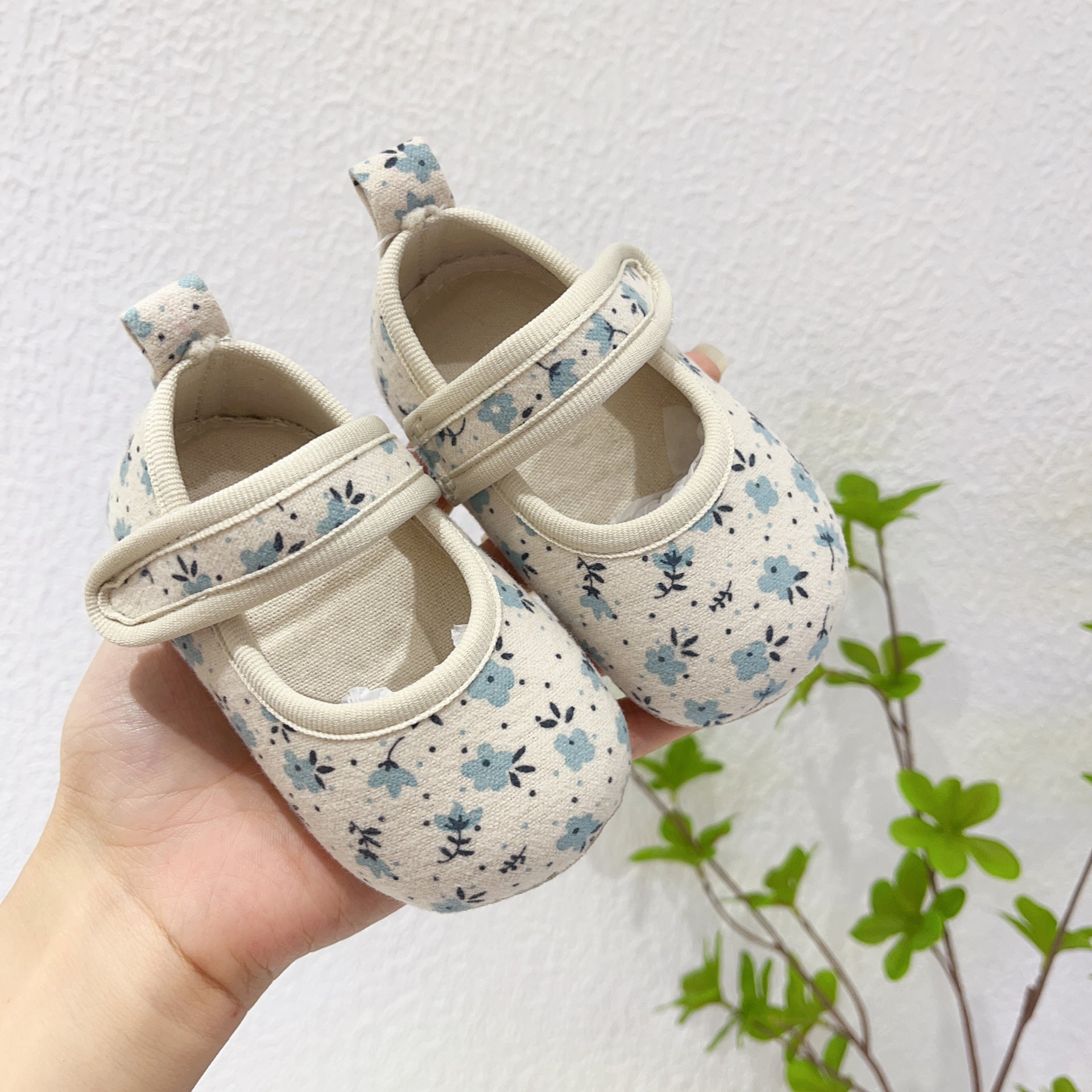 Floral Design Baby Girl Toddler Shoes-1