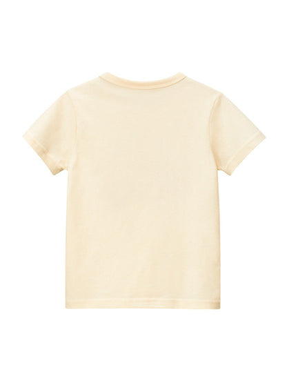 Boys’ Cartoon Colorful Lion Pattern T-Shirt In European And American Style-2